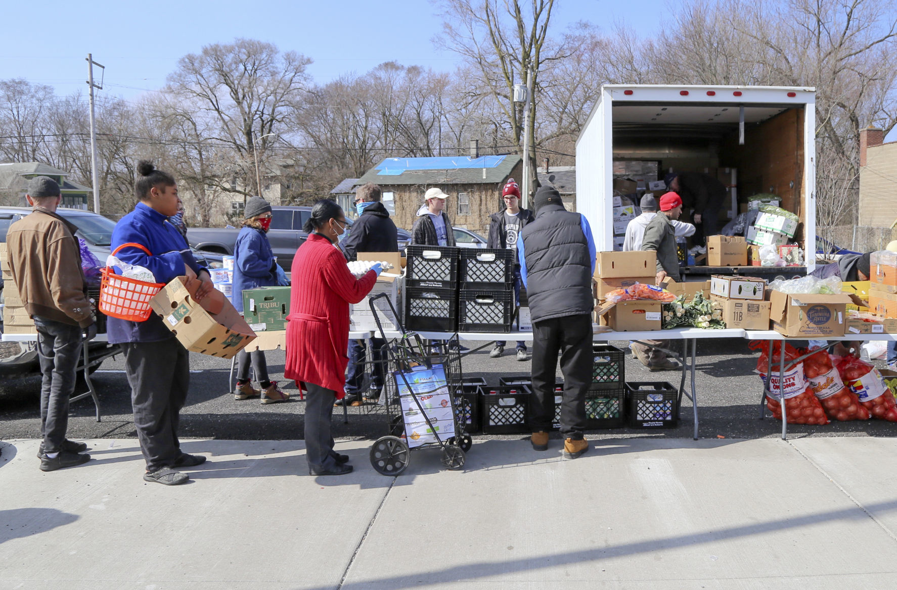 St. Mary Food Pantry does emergency distribution
